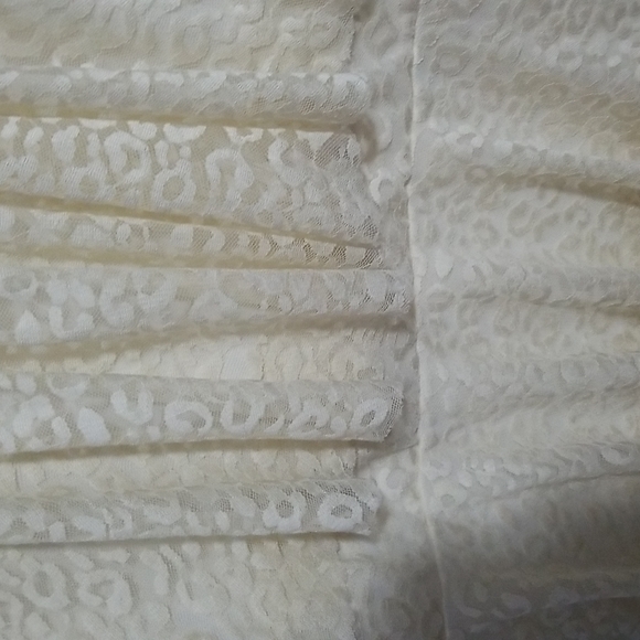 Dots L Girls Short Sleeve Leopard Print Lace Dress - Picture 3 of 10